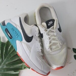 Nike Air Max Excee White Green Blue Sneaker size 6Womens/4.5Youth
